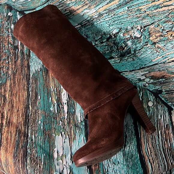 Matisse dark brown suede tall over the knee boots - Picture 7 of 10